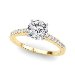ENGAGEMENT RINGS SINGLE ROW PRONG SET