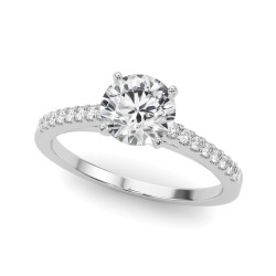 ENGAGEMENT RINGS SINGLE ROW PRONG SET