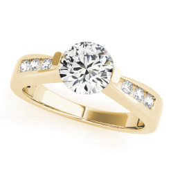 ENGAGEMENT RINGS SINGLE ROW CHANNEL SET