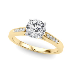 ENGAGEMENT RINGS SINGLE ROW CHANNEL SET