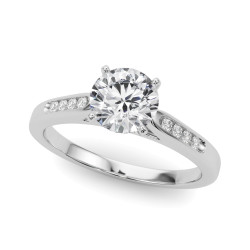 ENGAGEMENT RINGS SINGLE ROW CHANNEL SET