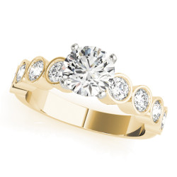 ENGAGEMENT RINGS SINGLE ROW BEZEL SET