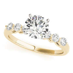ENGAGEMENT RINGS SINGLE ROW PRONG SET
