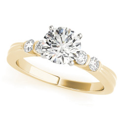 ENGAGEMENT RINGS SINGLE ROW PRONG SET