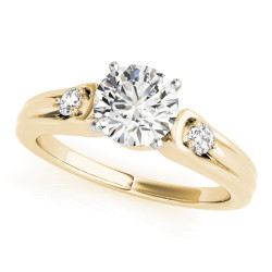 ENGAGEMENT RINGS 3 STONE ROUND