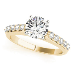 ENGAGEMENT RINGS SINGLE ROW PRONG SET