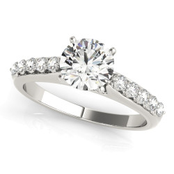 ENGAGEMENT RINGS SINGLE ROW PRONG SET