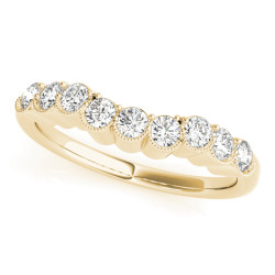 WEDDING BANDS CURVED BANDS