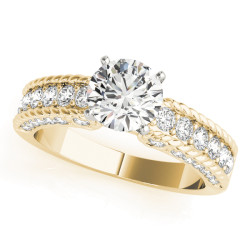 ENGAGEMENT RINGS SINGLE ROW CHANNEL SET