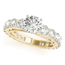 ENGAGEMENT RINGS SINGLE ROW PRONG SET