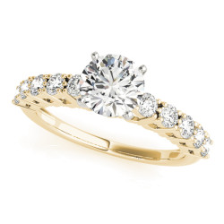 ENGAGEMENT RINGS SINGLE ROW PRONG SET