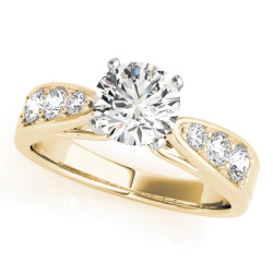 ENGAGEMENT RINGS SINGLE ROW CHANNEL SET