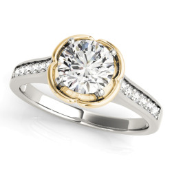 ENGAGEMENT RINGS SINGLE ROW PRONG SET
