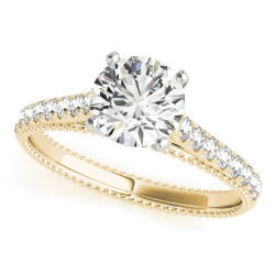 ENGAGEMENT RINGS SINGLE ROW PRONG SET