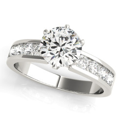 ENGAGEMENT RINGS SINGLE ROW CHANNEL SET