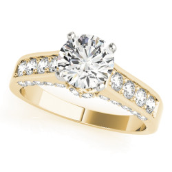 ENGAGEMENT RINGS SINGLE ROW CHANNEL SET