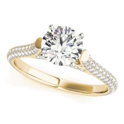 ENGAGEMENT RINGS SINGLE ROW PRONG SET