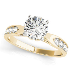 ENGAGEMENT RINGS SINGLE ROW PRONG SET