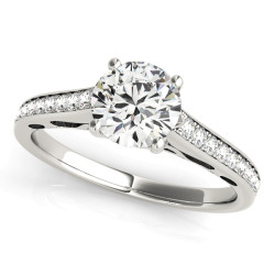 ENGAGEMENT RINGS SINGLE ROW PRONG SET