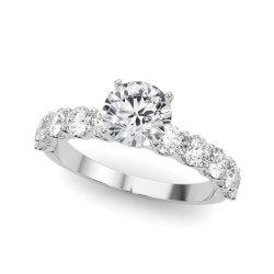 ENGAGEMENT RINGS SINGLE ROW PRONG SET