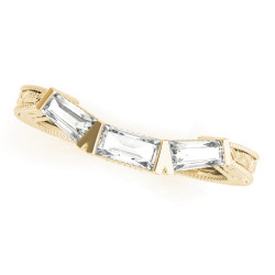 WEDDING BANDS FANCY SHAPE BAGUETTE