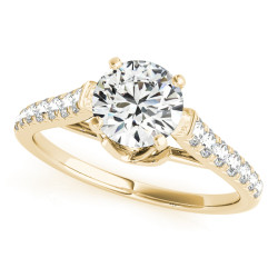 ENGAGEMENT RINGS SINGLE ROW PRONG SET