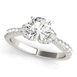 ENGAGEMENT RINGS SINGLE ROW PRONG SET