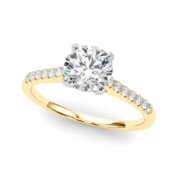 ENGAGEMENT RINGS SINGLE ROW PRONG SET