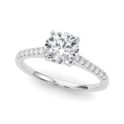 ENGAGEMENT RINGS SINGLE ROW PRONG SET