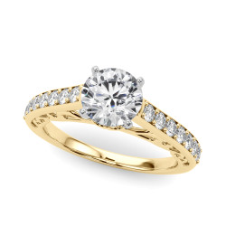 ENGAGEMENT RINGS SINGLE ROW PRONG SET
