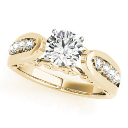 ENGAGEMENT RINGS SINGLE ROW PRONG SET