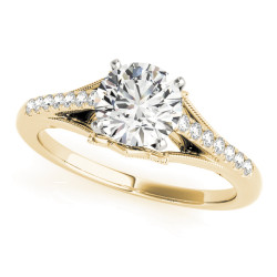 ENGAGEMENT RINGS SINGLE ROW PRONG SET