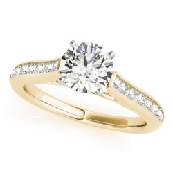 ENGAGEMENT RINGS SINGLE ROW CHANNEL SET