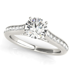 ENGAGEMENT RINGS SINGLE ROW CHANNEL SET