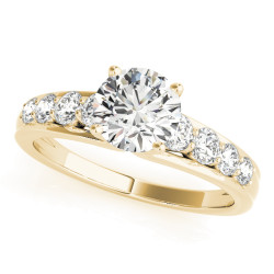 ENGAGEMENT RINGS SINGLE ROW PRONG SET