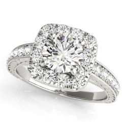 ENGAGEMENT RINGS HALO ROUND