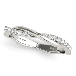 TWISTED DIA WEDDING BAND