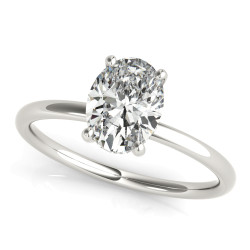 ENGAGEMENT RING OVAL CENTER