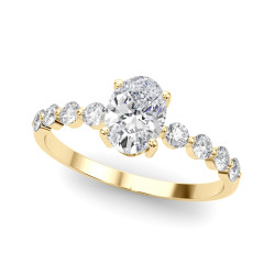 OVAL SINGLE ROW SHARED PR ENG RING