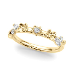 FLOWER DIA WEDDING BAND