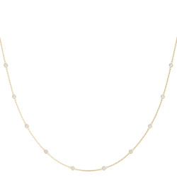 .040 (1.4mm) DIA STATION NECKLACE