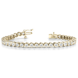 BEZEL SET IN LINE TENNIS BRACELET