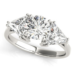 ENGAGEMENT RINGS 3 STONE TRILLION