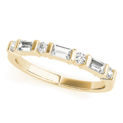 WEDDING BANDS FANCY SHAPE BAGUETTE