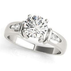 ENGAGEMENT RINGS SINGLE ROW CHANNEL SET