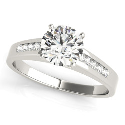 ENGAGEMENT RINGS SINGLE ROW CHANNEL SET