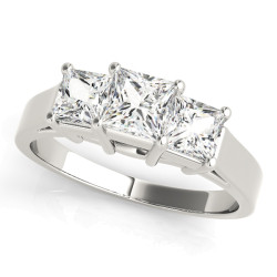 ENGAGEMENT RINGS 3 STONE PRINCESS