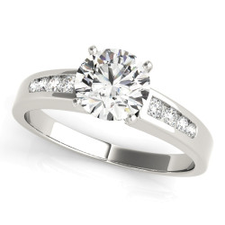 ENGAGEMENT RINGS SINGLE ROW CHANNEL SET
