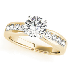 ENGAGEMENT RINGS SINGLE ROW CHANNEL SET