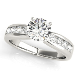 ENGAGEMENT RINGS SINGLE ROW CHANNEL SET